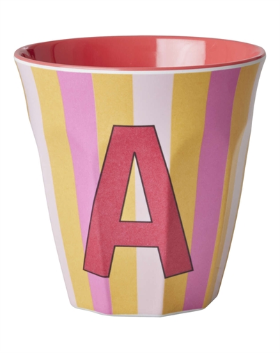 Rice Kids - Mittlerer Alphabet-Becher - A - Mehrfarbig